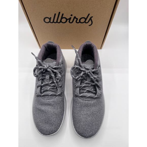 Allbirds Sneakers Womens 8 Wool Runner-Up Mizzle Med/Light Grey Trainer Shoe NEW - Picture 8 of 10